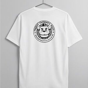 NWT MAP Five Nights at Freddy Fazbear's Pizza White Tee